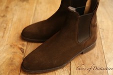Trickers Brown Suede Chelsea Boots Shoes UK 10 US 11