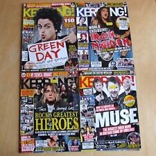 Kerrang! magazine 4 issues September 2012 Green Day Iron Maiden Muse etc.