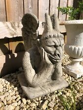 Horned Gargoyle Stone Statue |