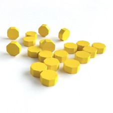 20 Octagon Wooden Tokens