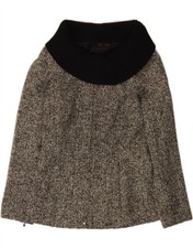 LUISA SPAGNOLI Womens Blazer Jacket IT 44 Medium Grey Wool CB08