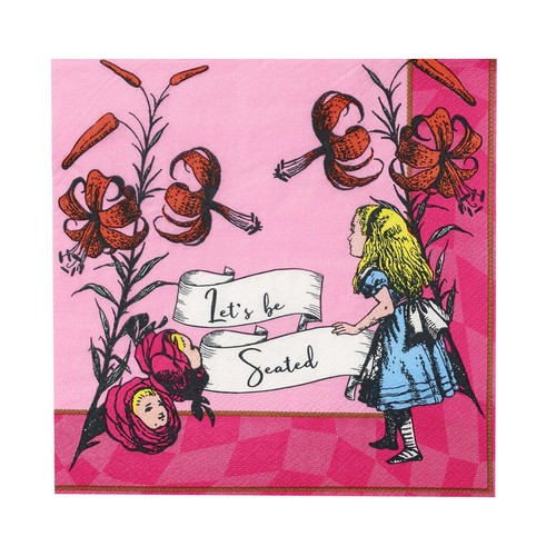 Alice wonderland napkins - alice,