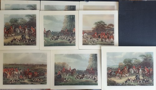 Vintage set fox hunting - vintage,
