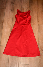 COAST red satin evening dress
