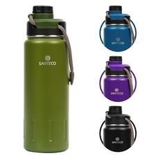 Sport Water Bottle 710ml Leak-Proof Vacuum Flask BpA-Free KEEP Cold 24H Hot 12H 