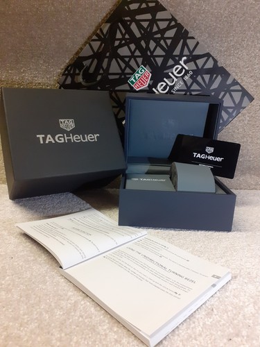 Tag heuer grey watch - watch, box