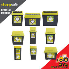 Sharps Bin Needle Waste Box Insulin Syringe Tattoo Medical Biohazard Yellow Tub