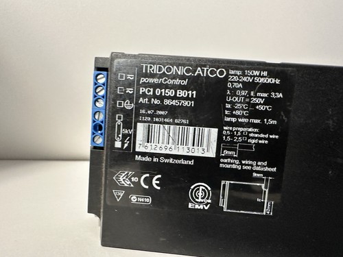 Tridonic atco power control - tridonic,