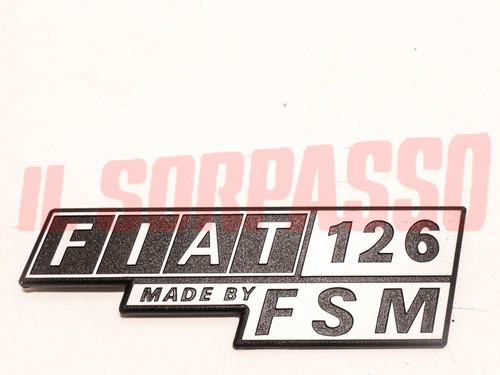 Rear trunk lid emblem fiat - emblem, 126