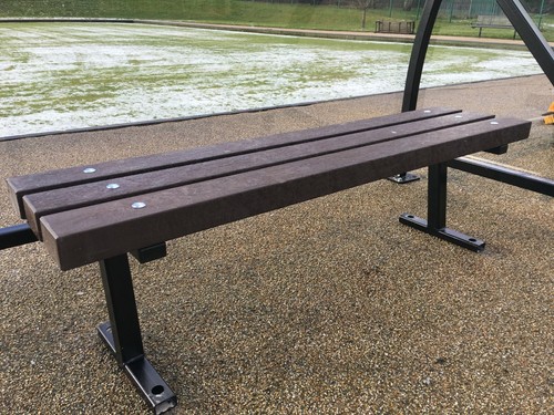 Garden bench recycled plastic - recycled,