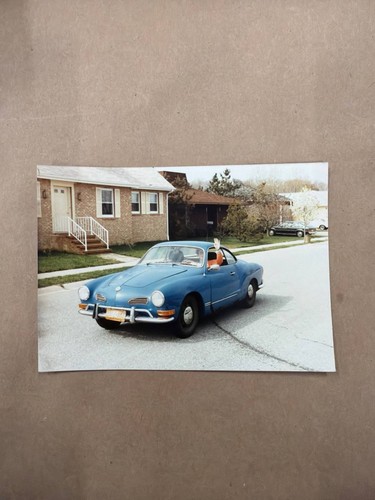 Vintage photo blue karmann - vintage,