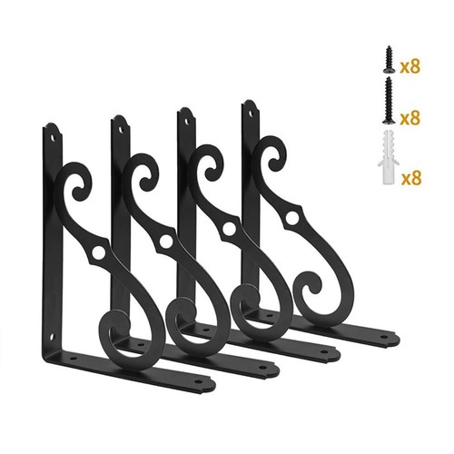 Triangular wall bracket iron - wall,