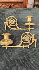 Vintage candle sconce pair