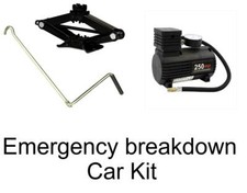 New Car Scissor Jack Replacement 1 Ton Jack + 12v Quality Air Tyre Electric Pump