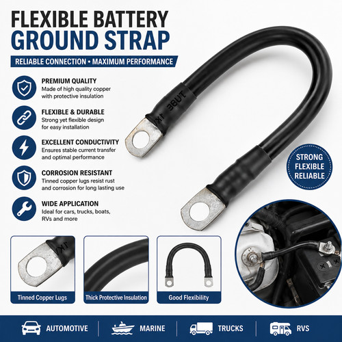 Negative black battery earth - negative,