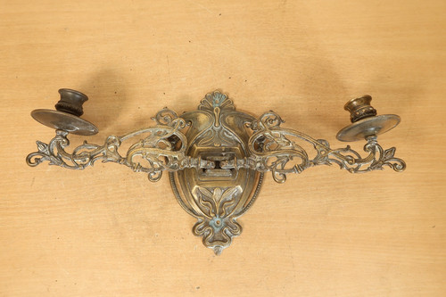 Vintage brass double - brass, piano