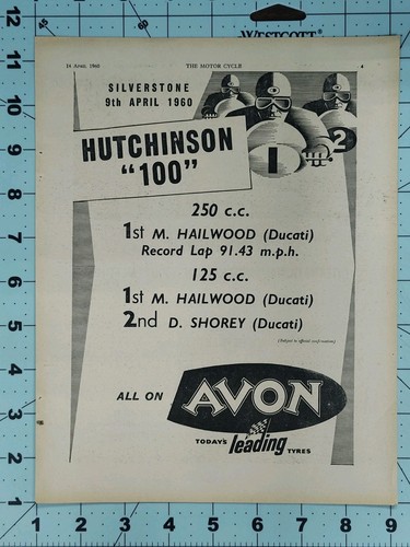 1960 mike hailwood ducati avon - 1960,