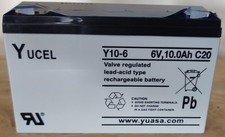 Yuasa Yucel 6V 10Ah C20 Valve
