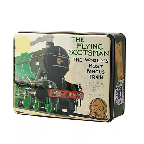 Vintage storage tin flying - storage,