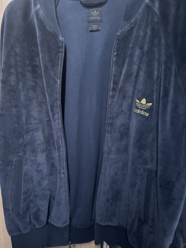 Adidas velour tracksuit top - adidas,