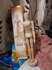 A GreatArtist Wooden Mannequin 12" Inch Sketching Lay Figure Manikin Drawing Aid