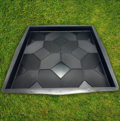 Chestnut concrete patio - chestnut,