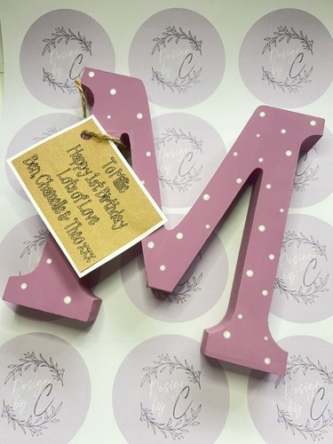 Personalised wooden letter - wooden, |