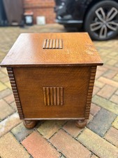 Vintage wooden coal - wooden, scuttle