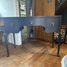 WRITING DESK Walnut brass