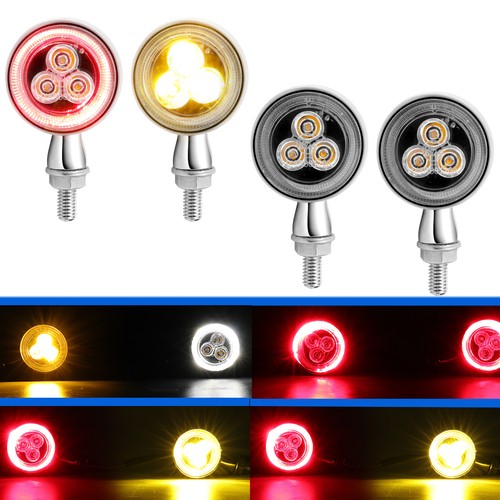 4pcs chrome motorcycle bullet - motorcycle,