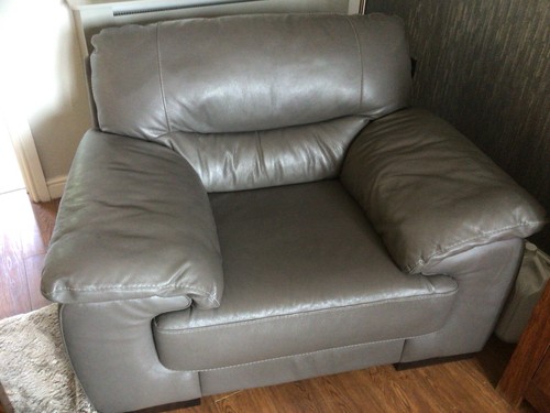 Next leather italian chair - leather,