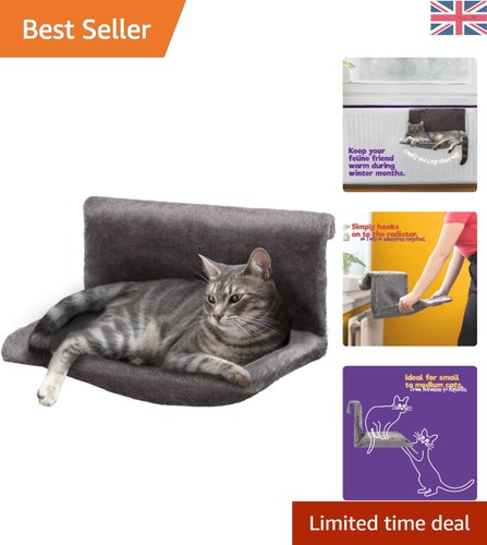 Luxury grey pet radiator bed - grey,