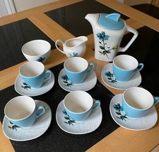 Vintage J&G Meakin coffee cup set, very good used condition, no damage