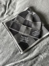 Grey LV Scarf And Beenie Set One Size