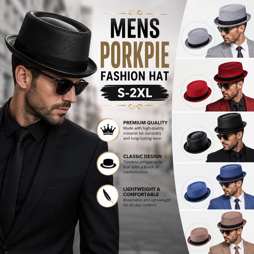 Mens pork pie - mens, classic