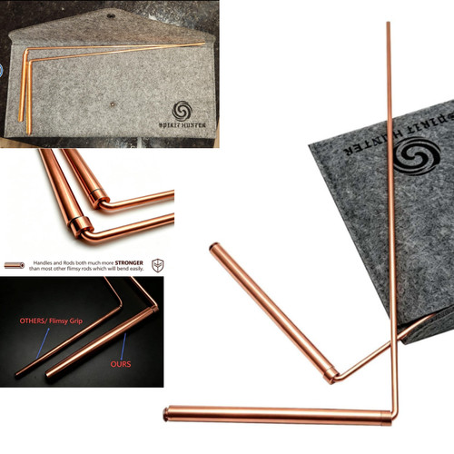 Copper dowsing rods pure - rods, 99.9%