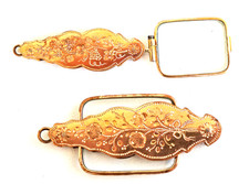 Rare MONOCLE de Châtelaine Brass Chiselaine Mid 19th Century