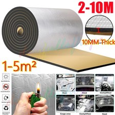 10M Camper Van Insulation Thermal Thermo Liner Foil Foam Sound Deadening 10mm UK
