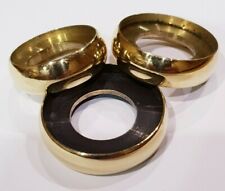 3 mixed BRASS FLANGE RINGS 23mm, 24mm & 25mm for WALKING STICK MAKING and CANES.