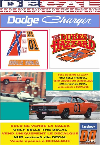 Decal dodge charger - charger, 1969