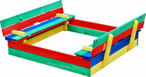 Sandpit wooden childrens - sandpit,