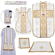 NEW White Roman Chasuble
