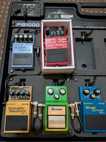 Boss ibanez guitar - ibanez, pedals