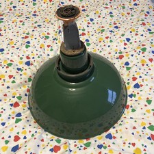 Vintage Green Enamel Porcelain