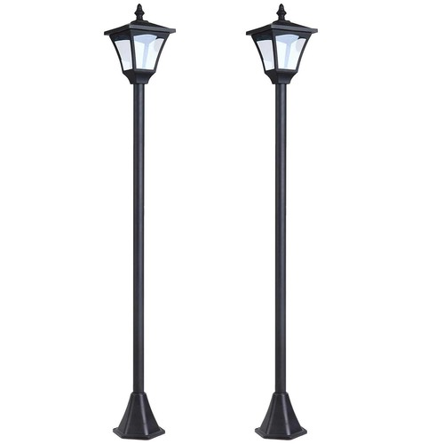 Garden solar post lamp sensor - lamp,