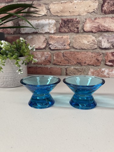 Iittala pair turquoise - pair, of