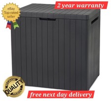 Outdoor Storage Box KETER Garden Patio Plastic Chest Lid Container Multibox