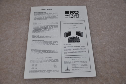 Brc hmv 2031 ferguson 3031 - brc,
