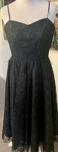Vintage 80s black lace - 80s,