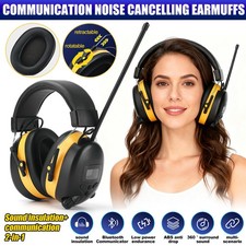 FM Radio Ear Protection Bluetooth Headphones Ear Defenders Ear Muffs Adults